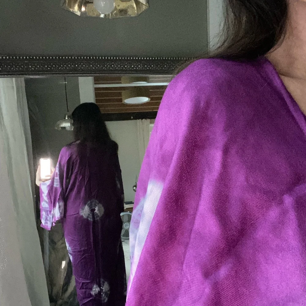 Free People Purple tie dye Kimono - Picture 4 of 12